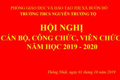 Đại hội CB-CN-VC Năm học 2019 – 2020
