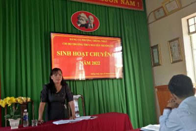 Hình ảnh hoạt động sinh hoạt chuyên đề của Chi bộ năm 2022
